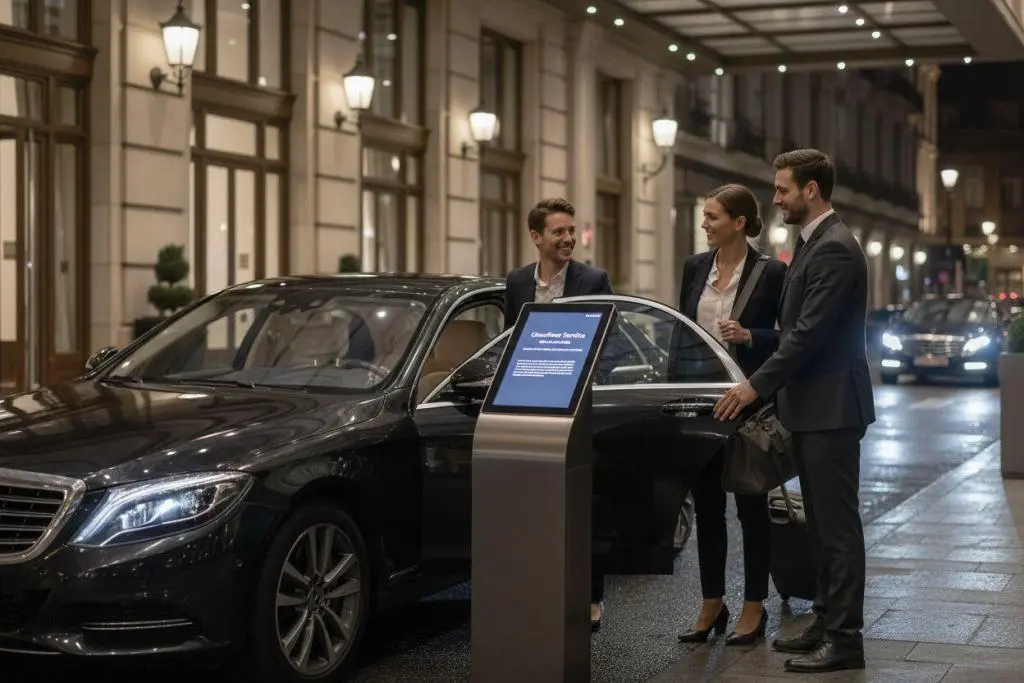 chauffeur service luxury sedan
