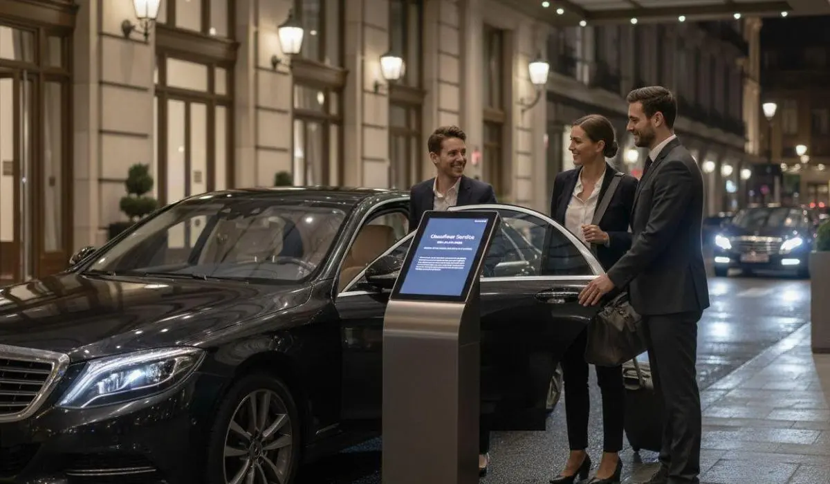 chauffeur service luxury sedan