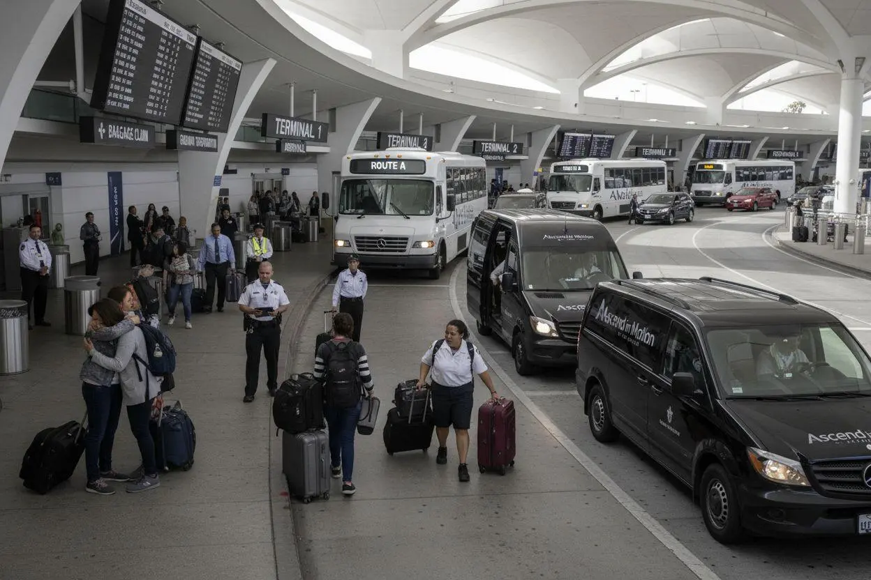 LAX arrival terminal scene