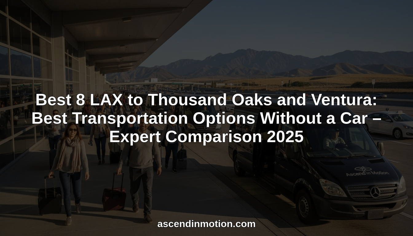 LAX to Thousand Oaks and Ventura: Best Transportation Options Without a Car hero header image