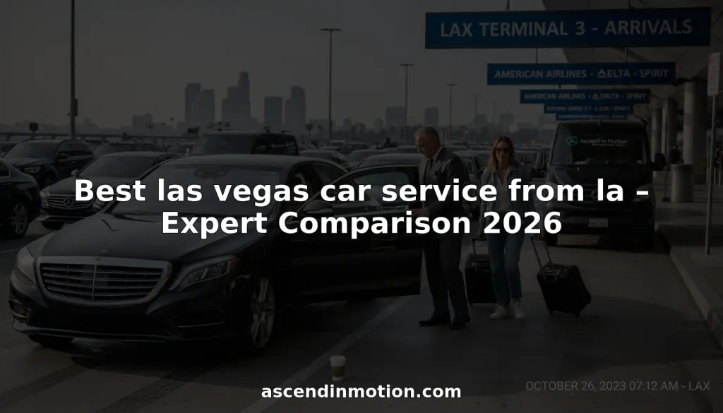 Chauffeur greets travelers at LAX luxury car pickup