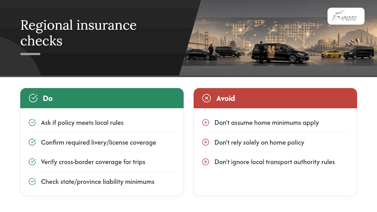 Do Insurance Requirements Change by Region or Country? — overview diagram
