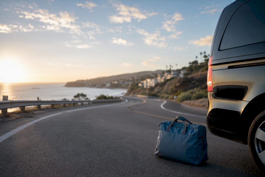 Coastal highway route from LAX to Dana Point