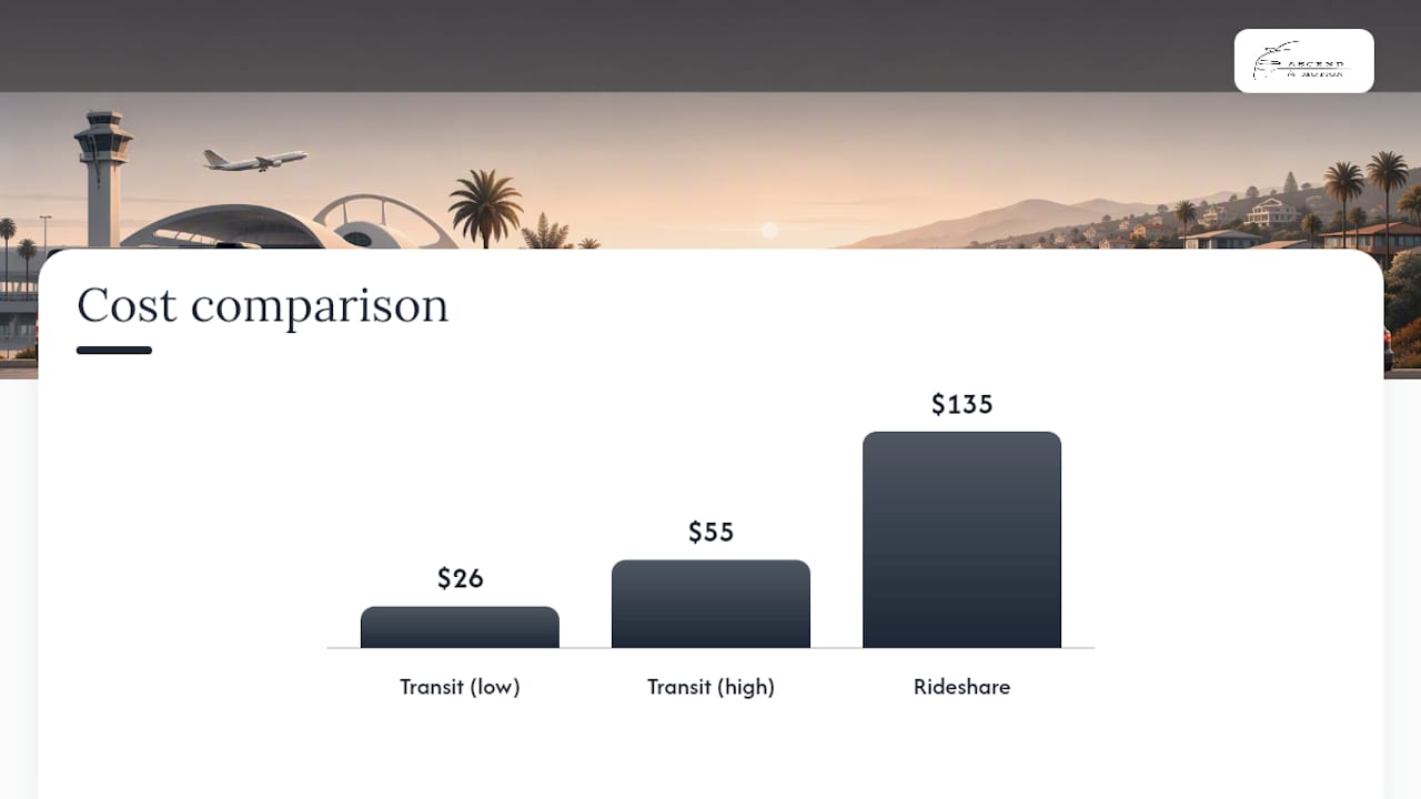 Public transit steps from LAX to Dana Point