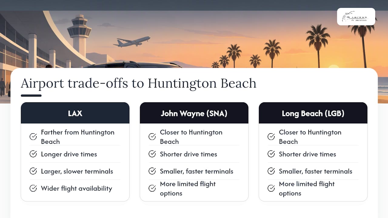 LAX, SNA, and LGB transfer comparison