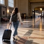 Union Station traveler connecting from LAX