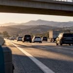 Freeway route from LAX toward Temecula